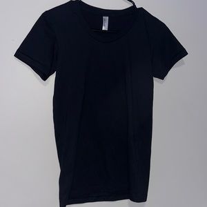 American Apparel Plain Black T-Shirt